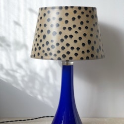 Mid-century Glass Table Lamp by Hyllinge. 1960s.