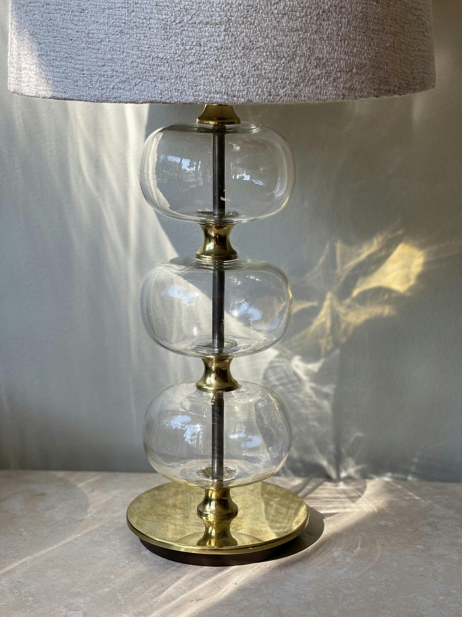 Stilarmatur Table Lamp in Clear Glass. 1960s.