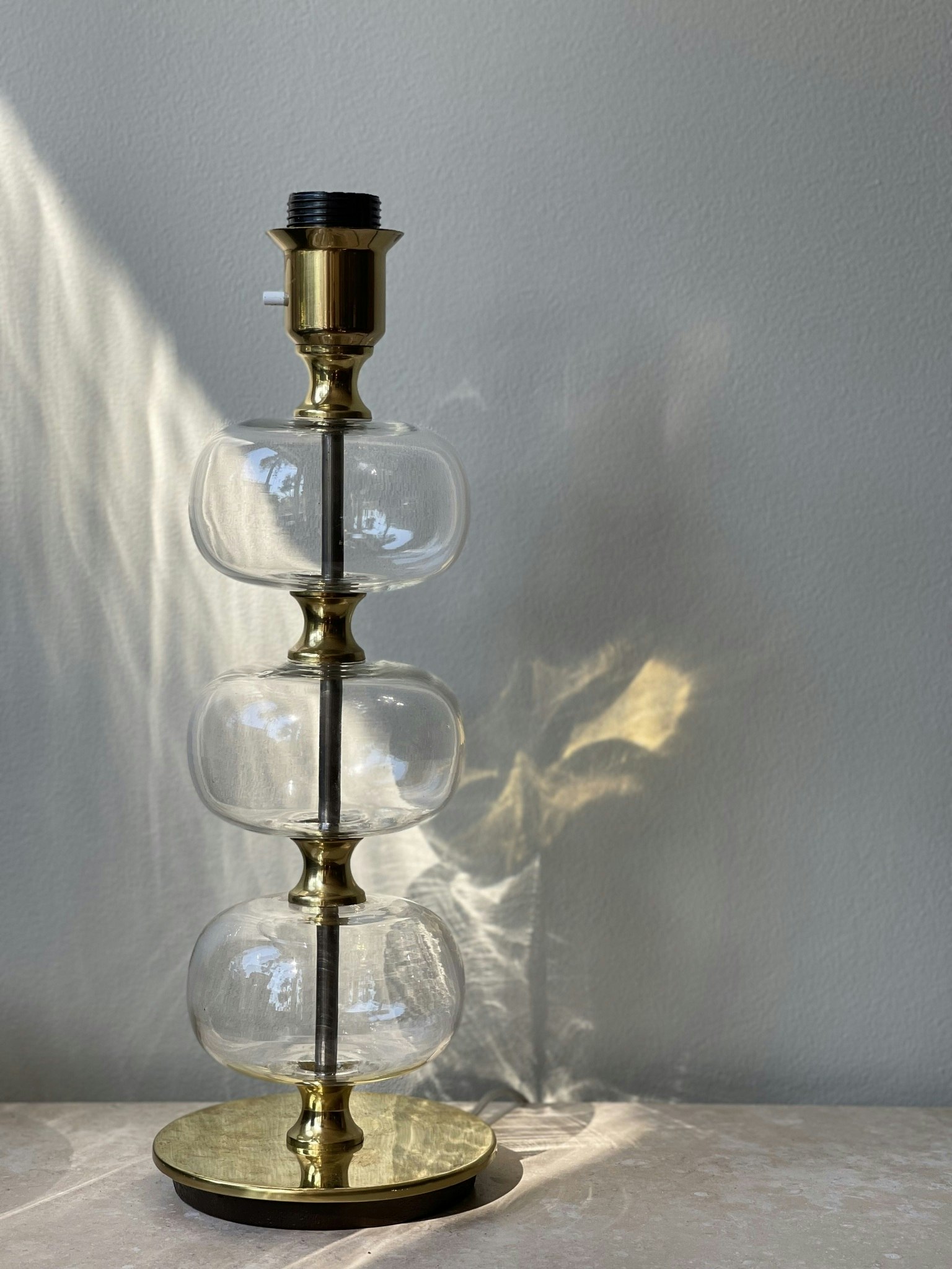 Stilarmatur Table Lamp in Clear Glass. 1960s.