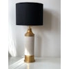 Bitossi for Bergboms Large Creme and Gold Ceramic Table Lamp