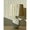 Gunnar Nylund Large Chamotte Stoneware Table Lamp. 1950s.