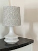 Fagerhult Glass Table Lamp in White by Gert Nyström.1960s.