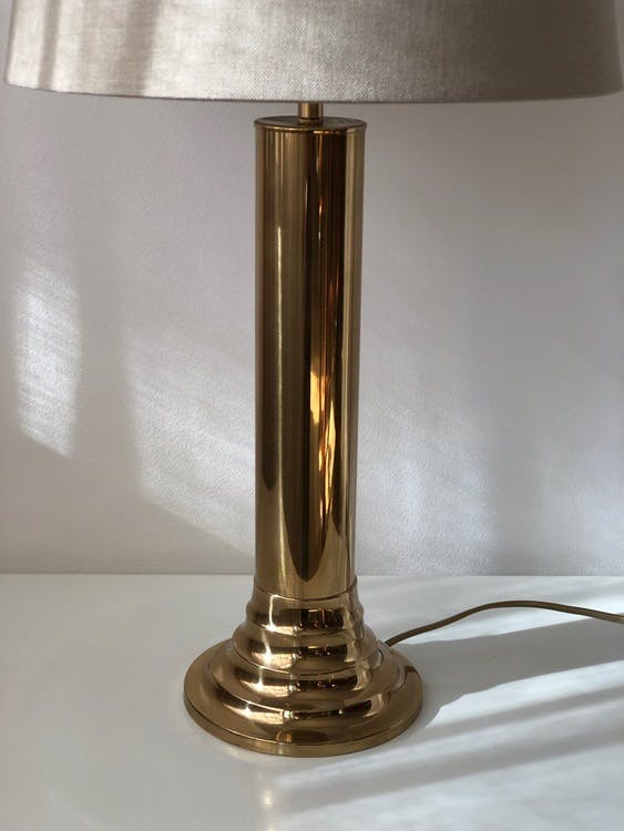 Bergboms Brass Table Lamp, model B-115. 1960's.