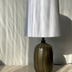 Agne Aronsson Vintage Brown-Green Ceramic Table Lamp. 1960s.