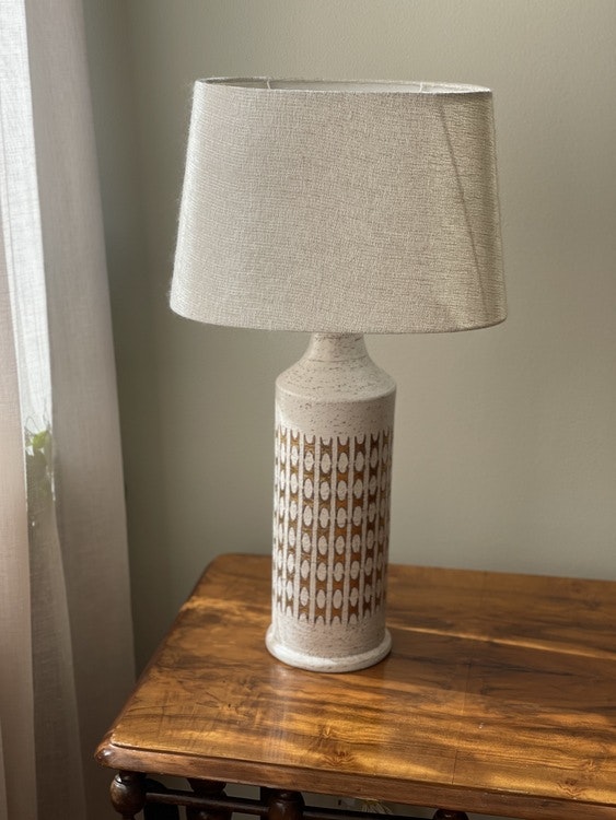 Bitossi for Bergboms Large Stoneware Table Lamp. 1960s.