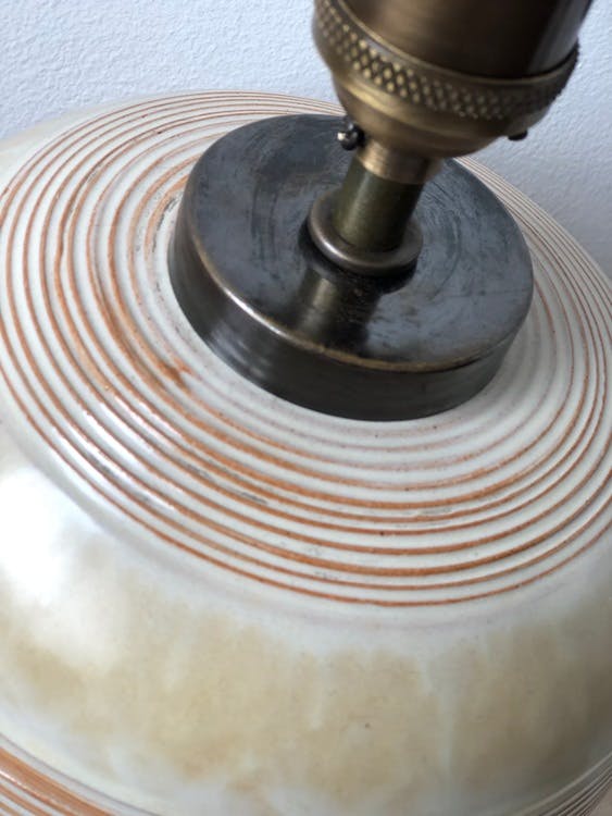 Upsala-Ekeby Art Deco Ceramic Table Lamp by Anna-Lisa Thomson. 1930s.