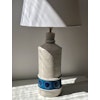 Bitossi for Bergboms White & Blue Large Ceramic Table Lamp.