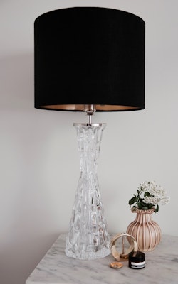 Orrefors Crystal Table Lamp RD-1477 by Carl Fagerlund, large size