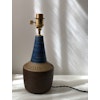Søholm Danish Modern Blue and Brown Ceramic Table Lamp. 1970s.