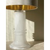 Atelje Lyktan Large White Glass Table Lamp. 1980s.