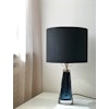 Orrefors Blue Table Lamp RD-1566 by Carl Fagerlund