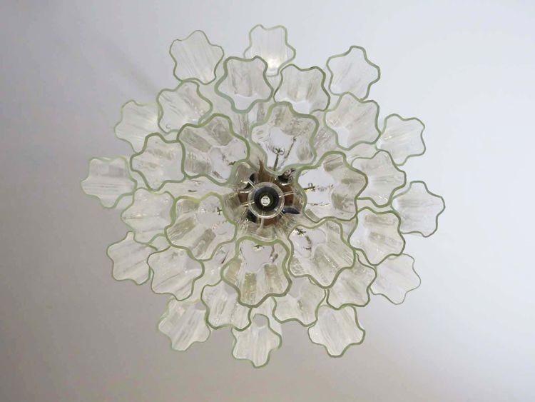 Murano Glass Chandelier Tubular Prisms. Small.