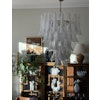 White Murano Chandelier [mazzega style] XL