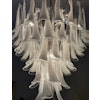 White Murano Chandelier [mazzega style] XL