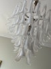 White Murano Chandelier [mazzega style] XL