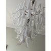 White Murano Chandelier [mazzega style] XL