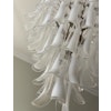 White Murano Chandelier [mazzega style] XL