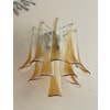 Pair of Murano Wall Lamps Mazzega in amber