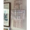 Murano Wall Lamp 'TUBULAR' in pink