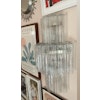 Murano Wall Sconce 'TUBULAR' clear glass