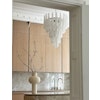 Murano Chandelier 'Drop' in medium size.