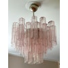 Murano Chandelier • TUBULAR • medium • pink.