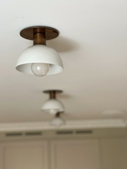 Spotlight 'DOT' • white shade • brass fitting