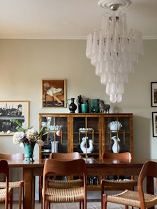 Murano Chandelier • DROP • XL ’CROWN’ • clear glass