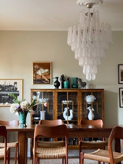 Murano Chandelier • DROP • XL ’CROWN’ • clear glass