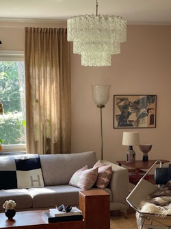 Murano Chandelier •CYLINDER [short] • clear glass