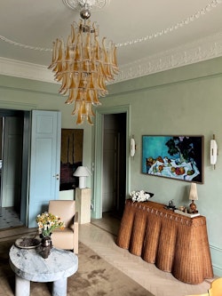 Huge Murano Chandelier 'GIANT' • sand toned glass