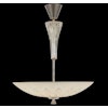 Orrefors Art Deco etched Peach Glass Pendant by Fritz Kurz