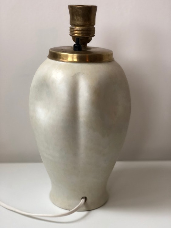 Upsala-Ekeby Stoneware Table Lamp. 1940s.
