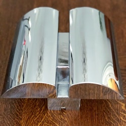 Fagerhults Pair of Chrome Wall Sconces