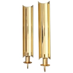 Pair of Brass Wall Candlesticks, Reflex by Pierre Forsell for Skultuna