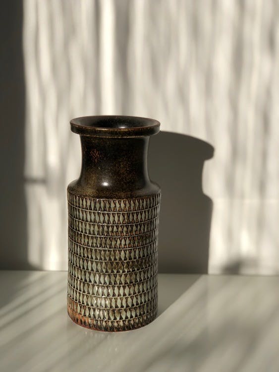 Stig Lindberg Stoneware Vase by Gustavsberg, 1950's