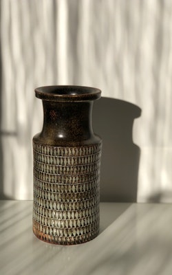 Stig Lindberg Stoneware Vase by Gustavsberg, 1950's