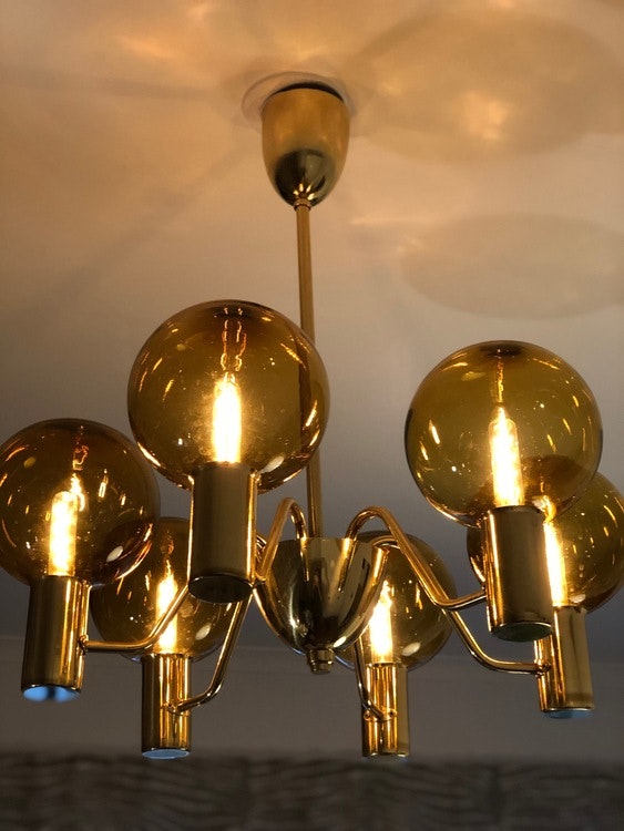 Hans-Agne Jakobsson 6-armed Chandelier T 372/6 'Patricia'