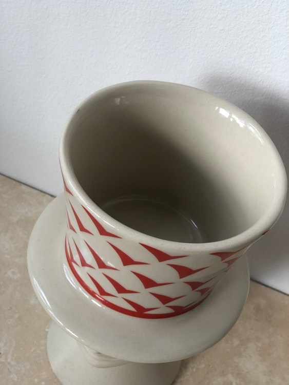 Lisa Larson Stoneware Face Vase by Höganäs