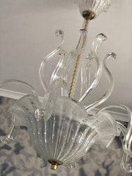 Mid-Century Modern Orrefors Crystal Chandelier. 1940's.