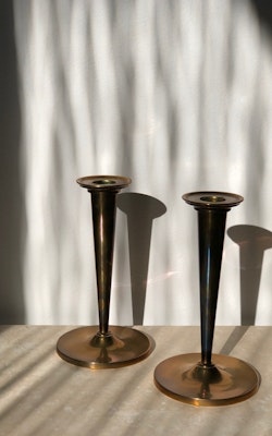 Arthur Pe KOLBÄCK set of Brass Candlesticks