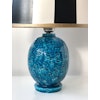 Gunnar Nylund Blue "Chamotte" Stoneware Table Lamp