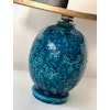 Gunnar Nylund Blue "Chamotte" Stoneware Table Lamp