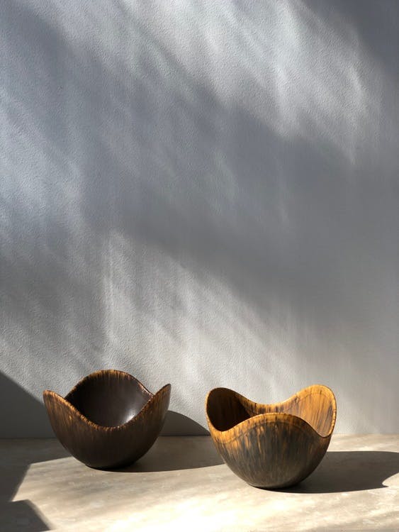 Gunnar Nylund set 'ASH' Ceramic Bowls for Rörstrand
