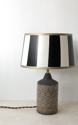 Bo Borgström Brown Stoneware Table Lamp