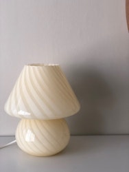 Large Murano Glass Yellow Mushroom Table Lamp, 1970s