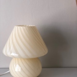 Large Murano Glass Yellow Mushroom Table Lamp, 1970s