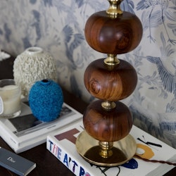 Stilarmatur Table Lamp in Brass and Rosewood. 1960s.