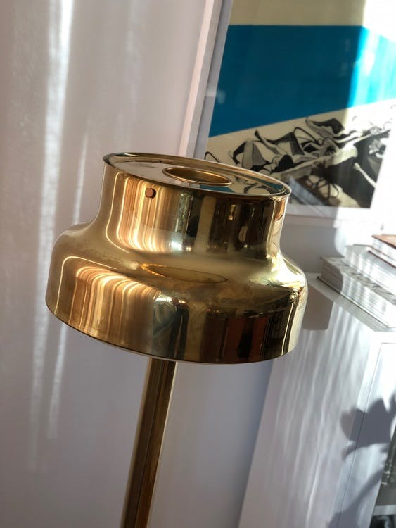 Bumling Floor Lamp in Brass by Atelje Lyktan.