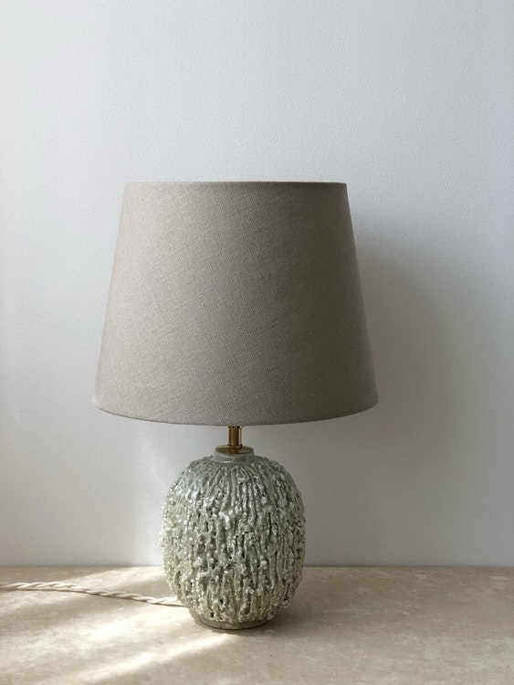 Gunnar Nylund "Chamotte" Mint Table Lamp for Rörstrand